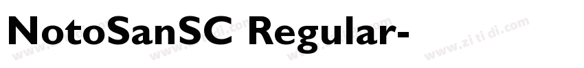 NotoSanSC Regular字体转换